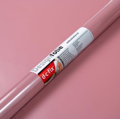 d-c-fix Klebefolie Uni seidenmatt Ash Rose, 67,5 cm x 2 m, selbstklebende Deko-Folie für Möbel, F3468187