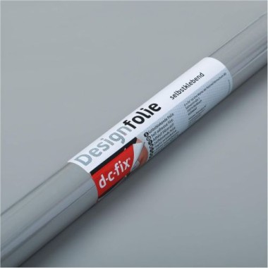 d-c-fix Klebefolie Uni seidenmatt grau, 67,5 cm x 2 m, selbstklebende Deko-Folie für Möbel, F3468111