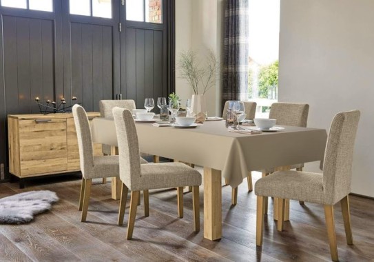 d-c-fix Tischdecke PVC-frei Almond, 140 cm, rund, F2362022