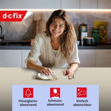d-c-fix Tischdecke PVC-frei Almond, 140 cm, rund, F2362022