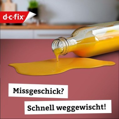 d-c-fix Tischdecke PVC-frei Mineral Red, 220 x 150 cm, eckig, F2362043