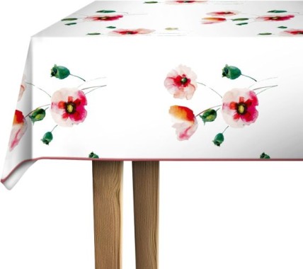 d-c-fix Tischdecke PVC-frei Poppyfield, 220 cm x 150 cm, eckig, F2361053