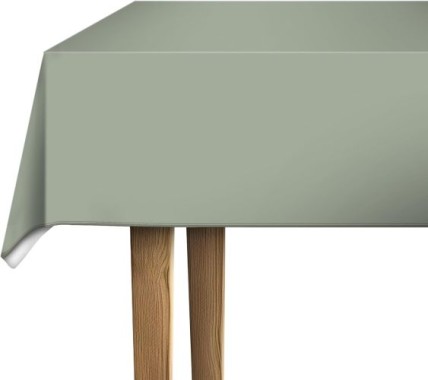 d-c-fix Tischdecke PVC-frei Sage Green, 180 x 140 cm, eckig, F2362031