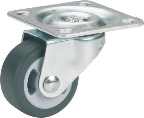 Dörner + Helmer Lenkrolle (30 x 14 mm, Gl 2K-Rad) grau, 30x14 mm 790320