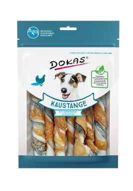 Dokas Kaustange mit Hühnerbrust & Fischhaut 170 g 201806