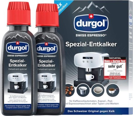 durgol swiss espresso Spezial-Entkalker für alle Kaffeemaschinen, 125 ml (2er Pack), 630015