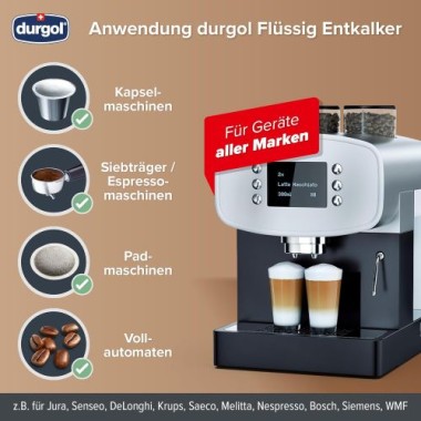 Preview: durgol swiss espresso Spezial-Entkalker für alle Kaffeemaschinen, 125 ml (2er Pack), 630015