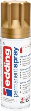 Edding Permanent Spray, Acryllack, 924 Reichgold Matt 200 ml, 95702