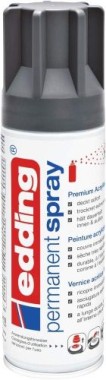 Edding Permanent Spray, Acryllack, 927 Anthrazit Matt 200 ml, 95706