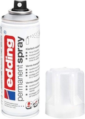 Edding  Permanent Spray, Klarlack, 995 Transparent Seidenmatt Matt 200 ml, 95648