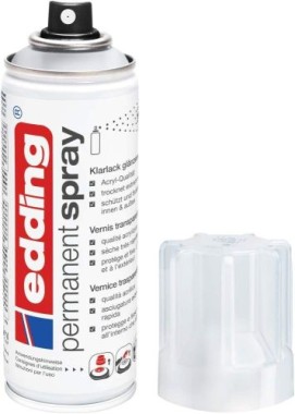 Edding Permanent Spray, Klarlack, 994 Transparent Glänzend 200 ml, 95646
