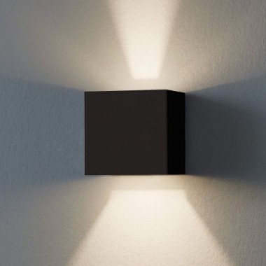 EGLO LED Außen-Wandlampe Calpino, 2 flammige Außenleuchte, Alu, Anthrazit, 97242