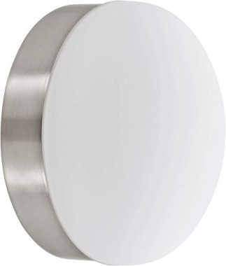 EGLO LED Deckenleuchte Pedristella, aus Metall in Nickel-Matt und satiniertem Glas in Weiß, 96002