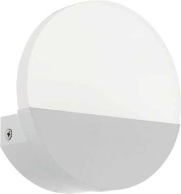 EGLO LED Wandlampe Metrass 1, Wandbeleuchtung für Innen aus Aluminium und satiniertem Kunststoff, warmweiß, 96039
