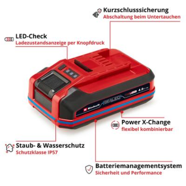 Einhell Akku 18V 4,0Ah SEALED PXC Plus A1 4511627
