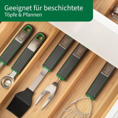 Fackelmann Chefkoch Brat- und Backpinsel Premium – Zum Einpinseln von Marinaden & Soßen, 24,5 cm, 23114