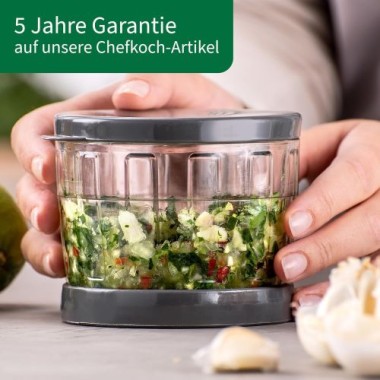 Fackelmann Chefkoch Gemüseschneider 2-teilig, mit scharfen Rotationsklingen, 23432