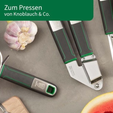 Preview: Fackelmann Chefkoch Knoblauchpresse Premium – Ideal zum Pressen von Knoblauch & Co, 19 cm, 23113