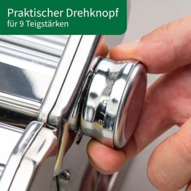 Fackelmann Chefkoch Nudelmaschine für leckere Pasta, Inklusive Tischhalterung und Anti-Rutsch-Boden, 23440