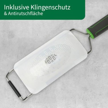 Fackelmann Chefkoch Premium Handreibe – 2-Wege Geätzte Reibefläche, Ergonomisch mit Soft-Touch-Griff, 23097