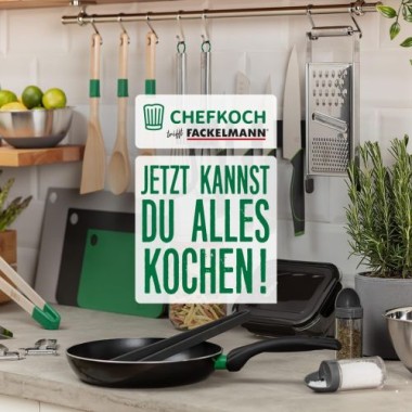 Fackelmann Chefkoch Risottolöffel aus nachhaltigem Buchenholz, mit Anti-Rutsch-Ring, 31,6 x 6,2 cm, 31163