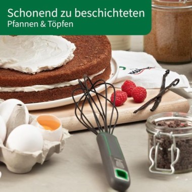 Fackelmann Chefkoch Schneebesen mit ergonomischem Soft-Touch-Griff, 23108