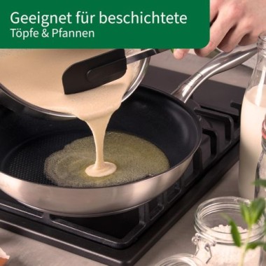 Fackelmann Chefkoch Teigschaber Premium, Hitzebeständig bis 230°C, 23115