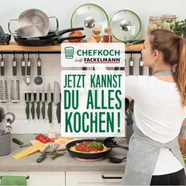Fackelmann Chefkoch Teigschaber Premium, Hitzebeständig bis 230°C, 23115