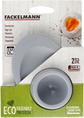 Fackelmann Eierbecher Eco, 2 Stk, grau, 33021