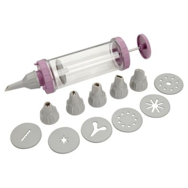 Fackelmann Garnierspritze mit 6 Tüllen Easy Decorating, 13-teilig, 44725