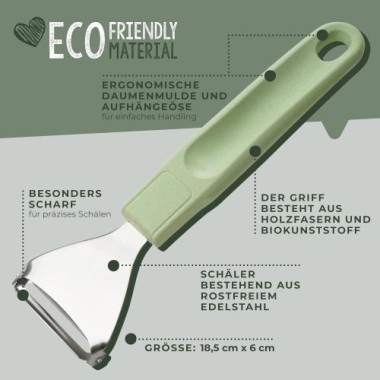 Fackelmann Ziehschäler Ecolution, 18cm, 33073