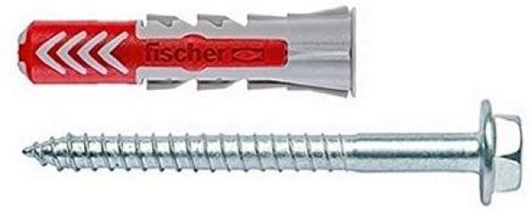 fischer DUOPOWER 10 x 50 S Universaldübel mit Sicherheitsschraube 535461