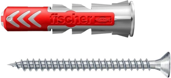fischer DuoPower 6 x 30 S LD mit Schraube, 50 Dübel + 50 Schrauben, 535459