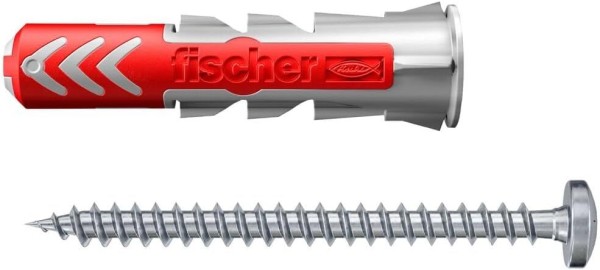 fischer DuoPower 8 x 40 PH LD mit Panhead-Schraube, 50 Dübel + 50 Schrauben, 535464