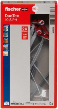 fischer DuoTec Kippdübel 10 S PH LD mit Panhead Schraube, 539026