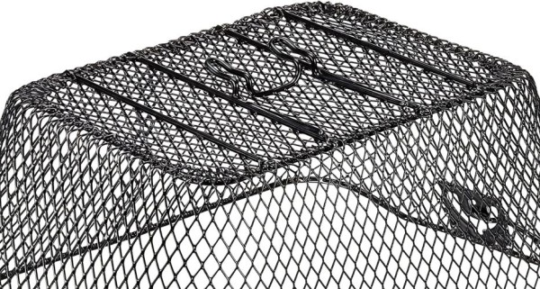 FISCHER Fahrradkorb für Gepäckträger, engmaschig, schwarz, 61063