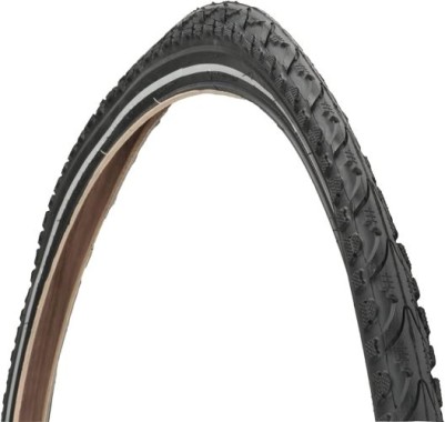 Fischer Fahrradreifen Trekking 28 Zoll / 47-622 ETRTO, schwarz, mit Pannenschutzeinlage, 85003