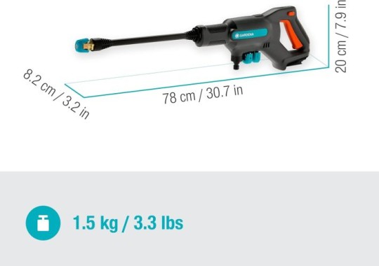 GARDENA Akku Mitteldruckreiniger AquaClean 24/18V P4A solo, 14800-55