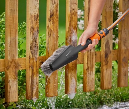 Preview: Gardena Cleansystem Wasch-Set mit Handbürste M soft, inkl. Reinigungsstick, 18863-20