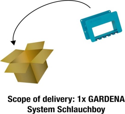 Gardena System-Schlauchboy, Gartenschlauch Halterung für die Wand, 0238-20