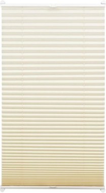 GARDINIA EASYFIX Plissee mit 2 Bedienschienen, 50 x 130 cm, Elfenbein, 31262