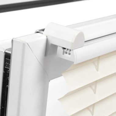 GARDINIA EASYFIX Plissee mit 2 Bedienschienen, 60 x 130 cm, Elfenbein, 31263