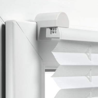 Preview: Gardinia EASYFIX Plissee mit 2 Bedienschienen, 70 x 130 cm, Weiß, 31258