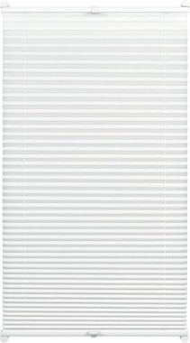 GARDINIA EASYFIX Plissee mit 2 Bedienschienen, 90 x 210 cm, Weiß, 33087