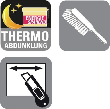 Gardinia Easyfix Thermo Rollo, 60 x 150 cm, Schiefer, 12544