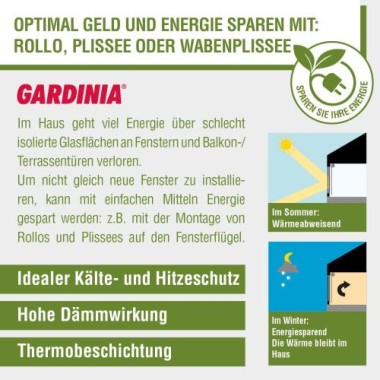 Gardinia Easyfix Thermo Rollo, 60 x 150 cm, Schiefer, 12544