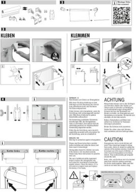 GARDINIA Easyfix Thermo Rollo, 75 x 150 cm, Weiß, 12551