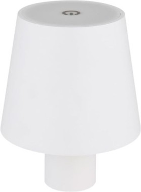 GLOBO Akku LED Tischleuchte, Flaschenleuchte, H 13 cm, dimmbar, weiß, 58438WS