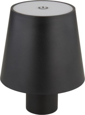 GLOBO Akku LED Tischleuchte VANNIE, Flaschenleuchte, H 13 cm, dimmbar, schwarz, 58438GS