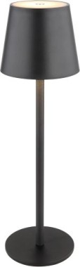 GLOBO Akku LED Tischleuchte VANNIE, H 36 cm, dimmbar, schwarz, 58438G